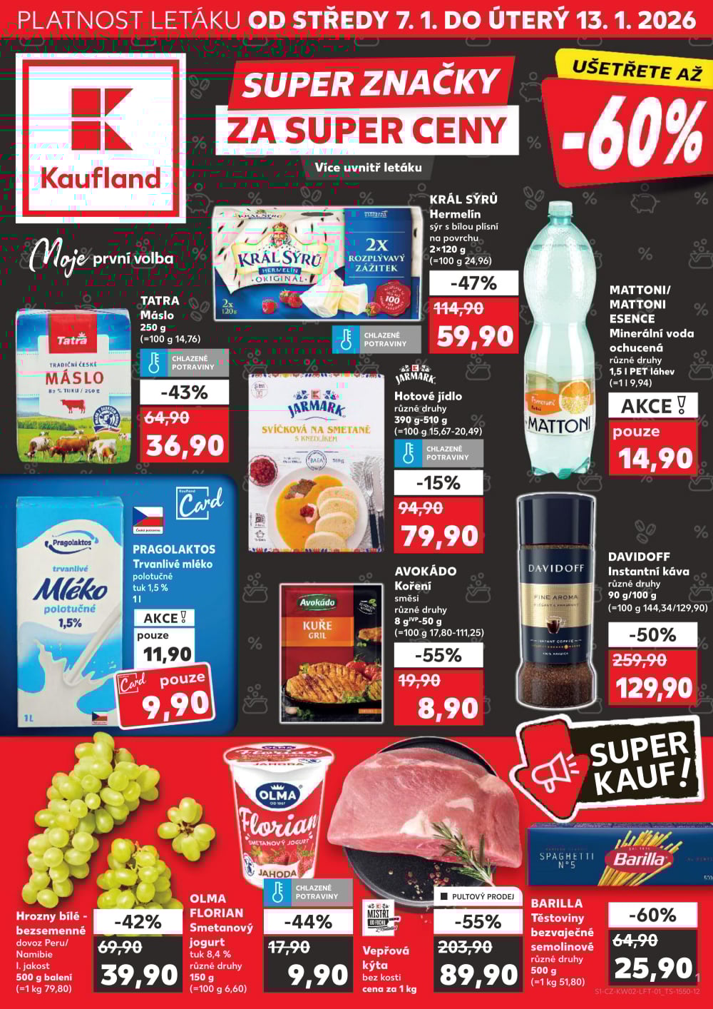Leták Kaufland leták Praha 4 - Michle - strana 1