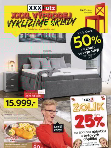 XXXLutz leták - Vyklízíme sklady