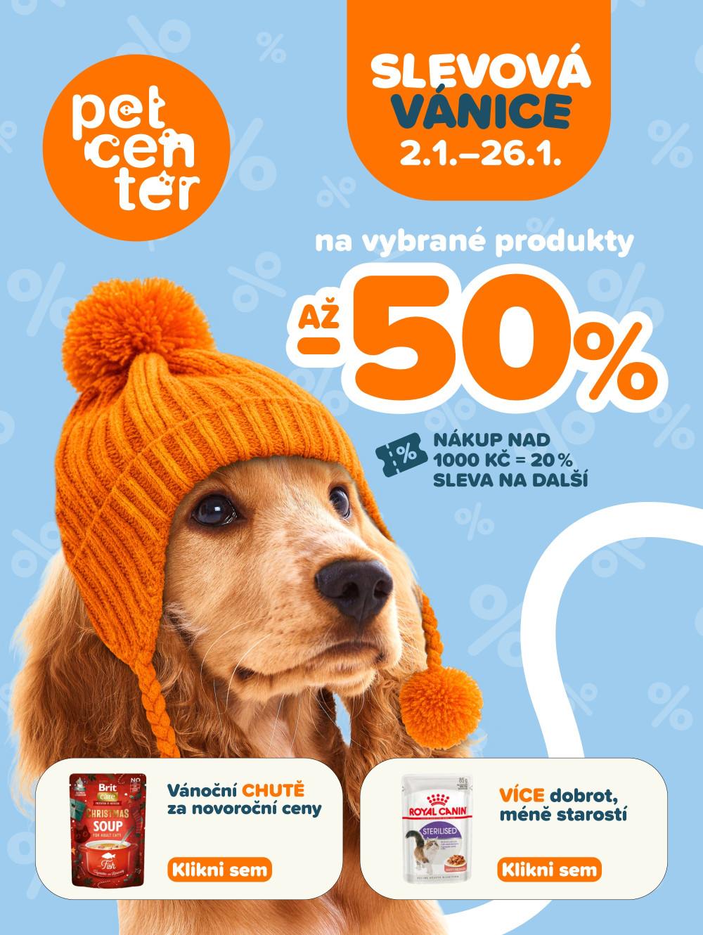 Leták Pet Center magazín - strana 1