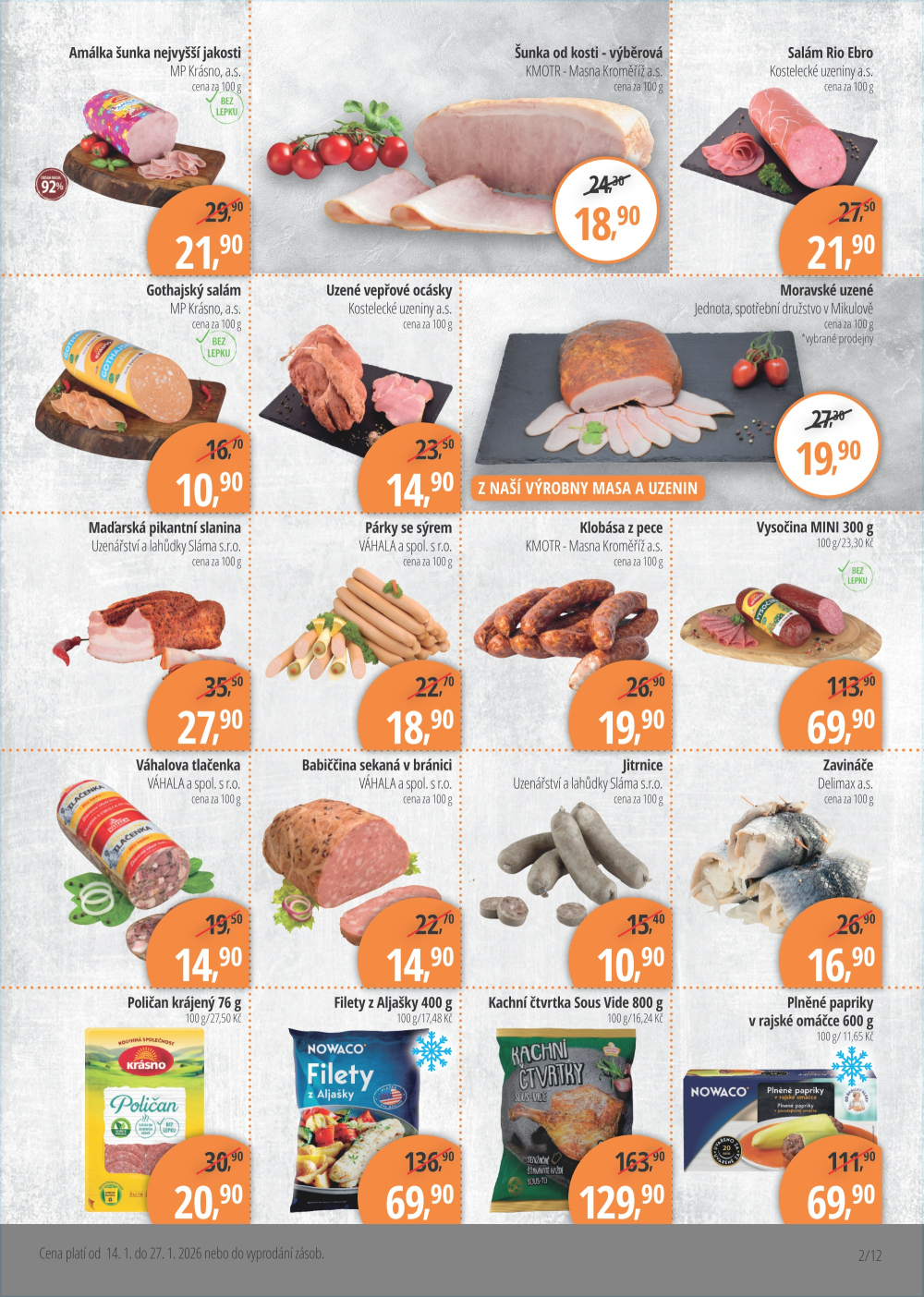 Leták Jednota Mikulov leták - strana 2