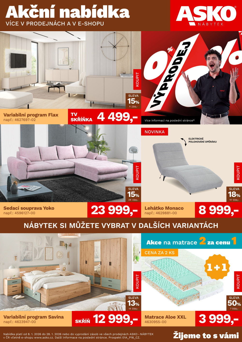 Leták ASKO nábytek leták - Akční nabídka - strana 1
