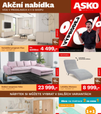 Akční leták ASKO nábytek  - Akční nabídka