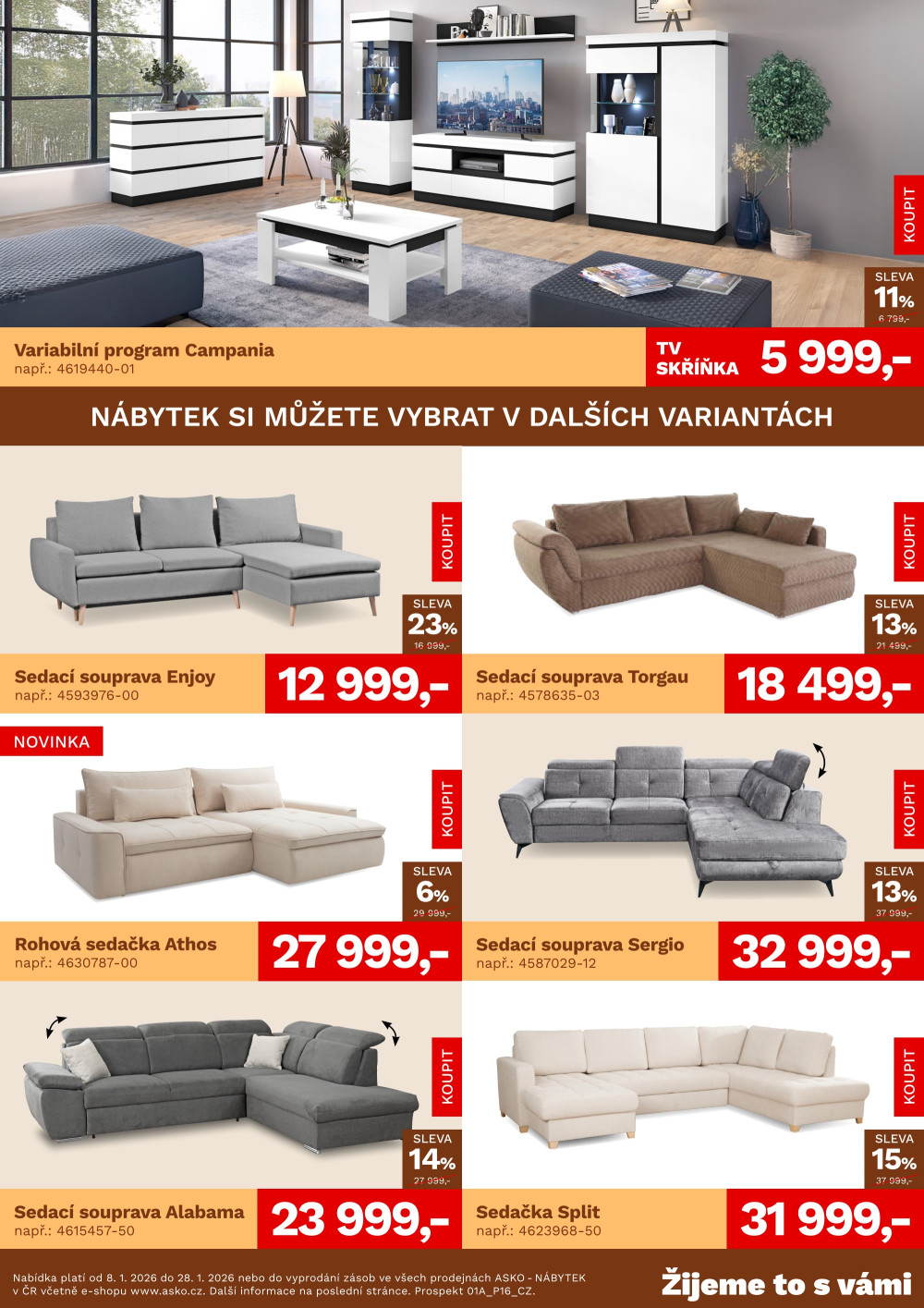 Leták ASKO nábytek leták - Akční nabídka - strana 2