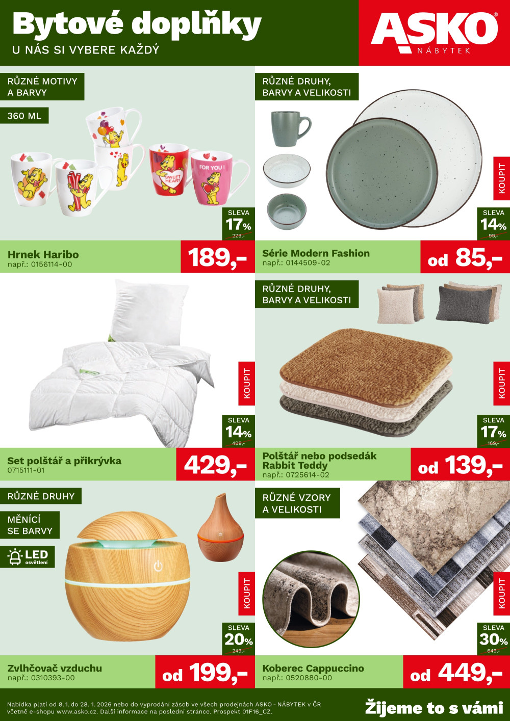 Leták ASKO nábytek leták - Bytové doplňky - strana 1