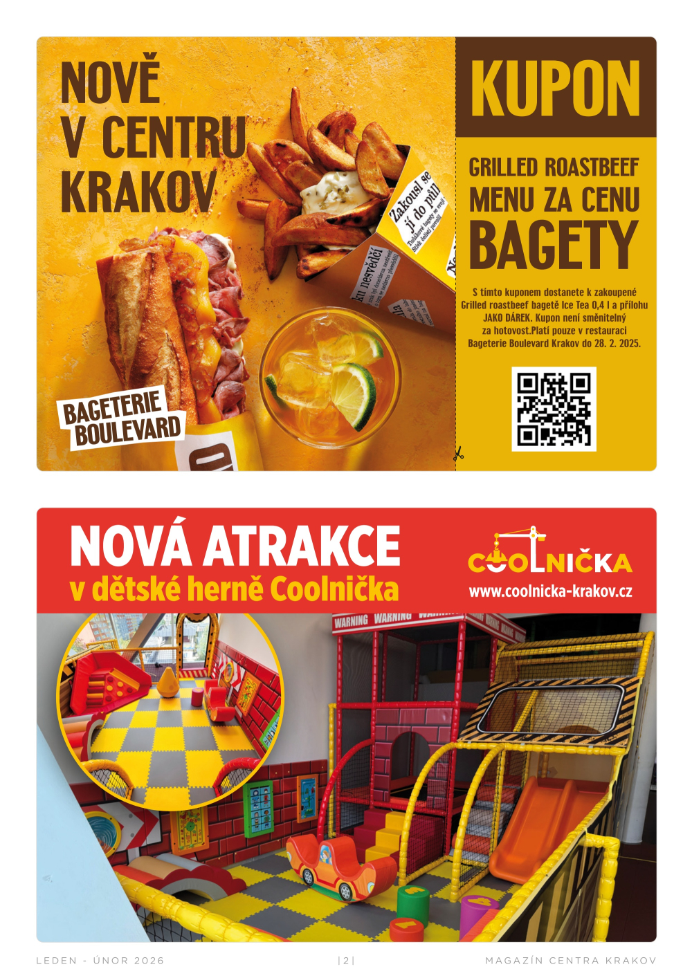Leták Centrum Krakov magazín - strana 2