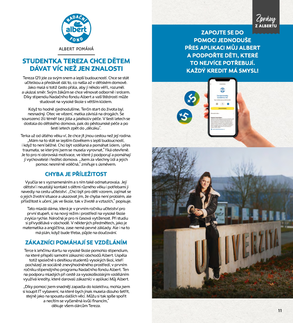 Leták Albert magazín - strana 11
