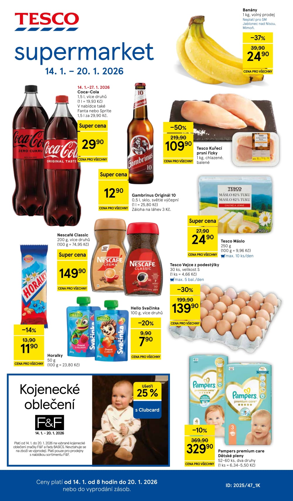 Leták Tesco supermarket leták - strana 1