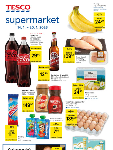 Tesco supermarket leták