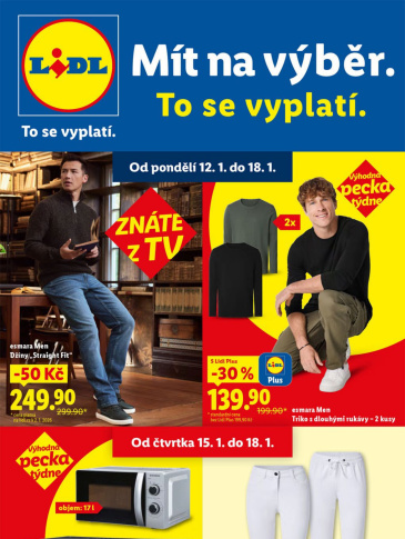 Lidl leták - Nabídka spotřebního zboží