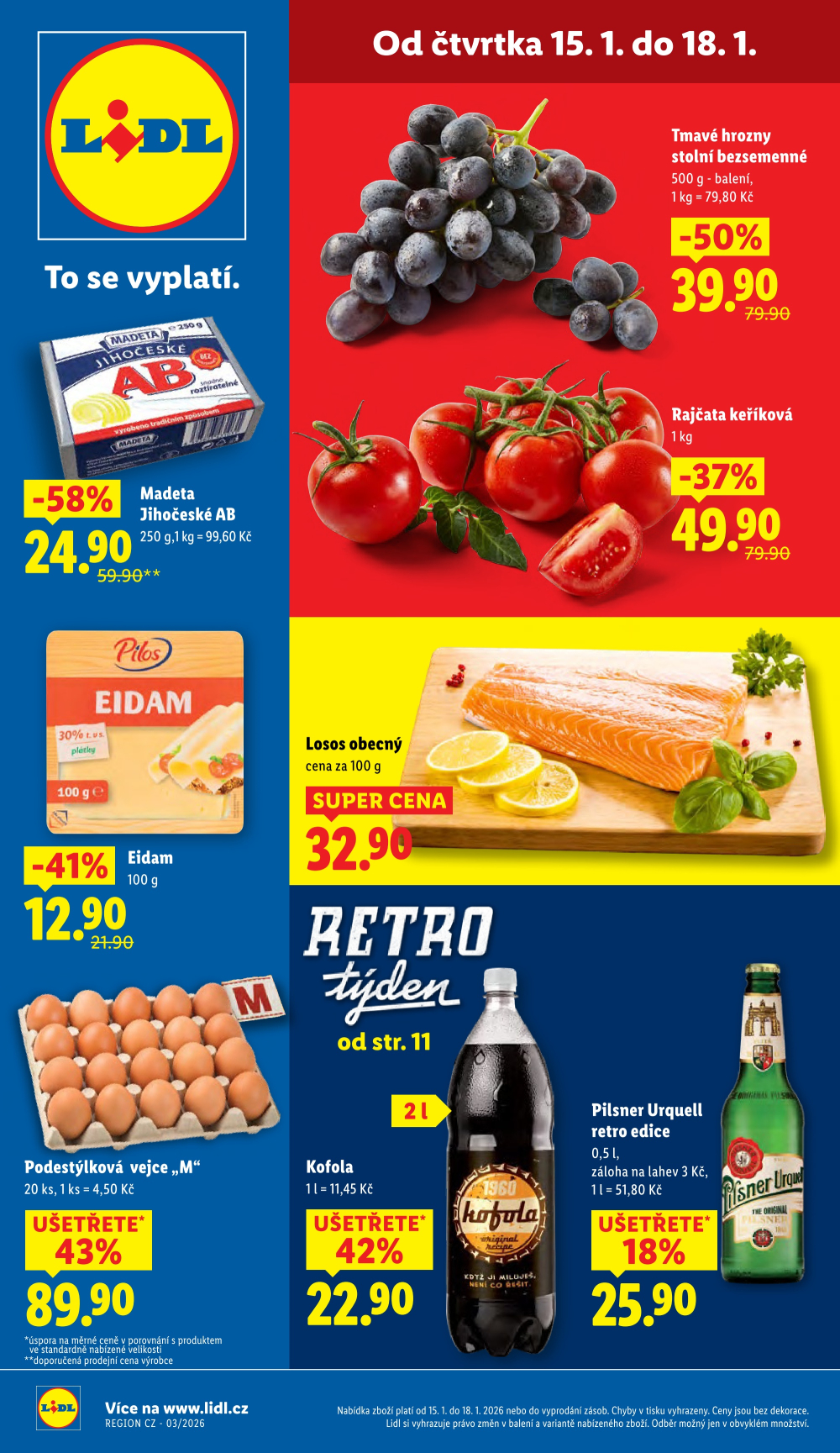Leták Lidl leták od čtvrtka - Retro týden - strana 1