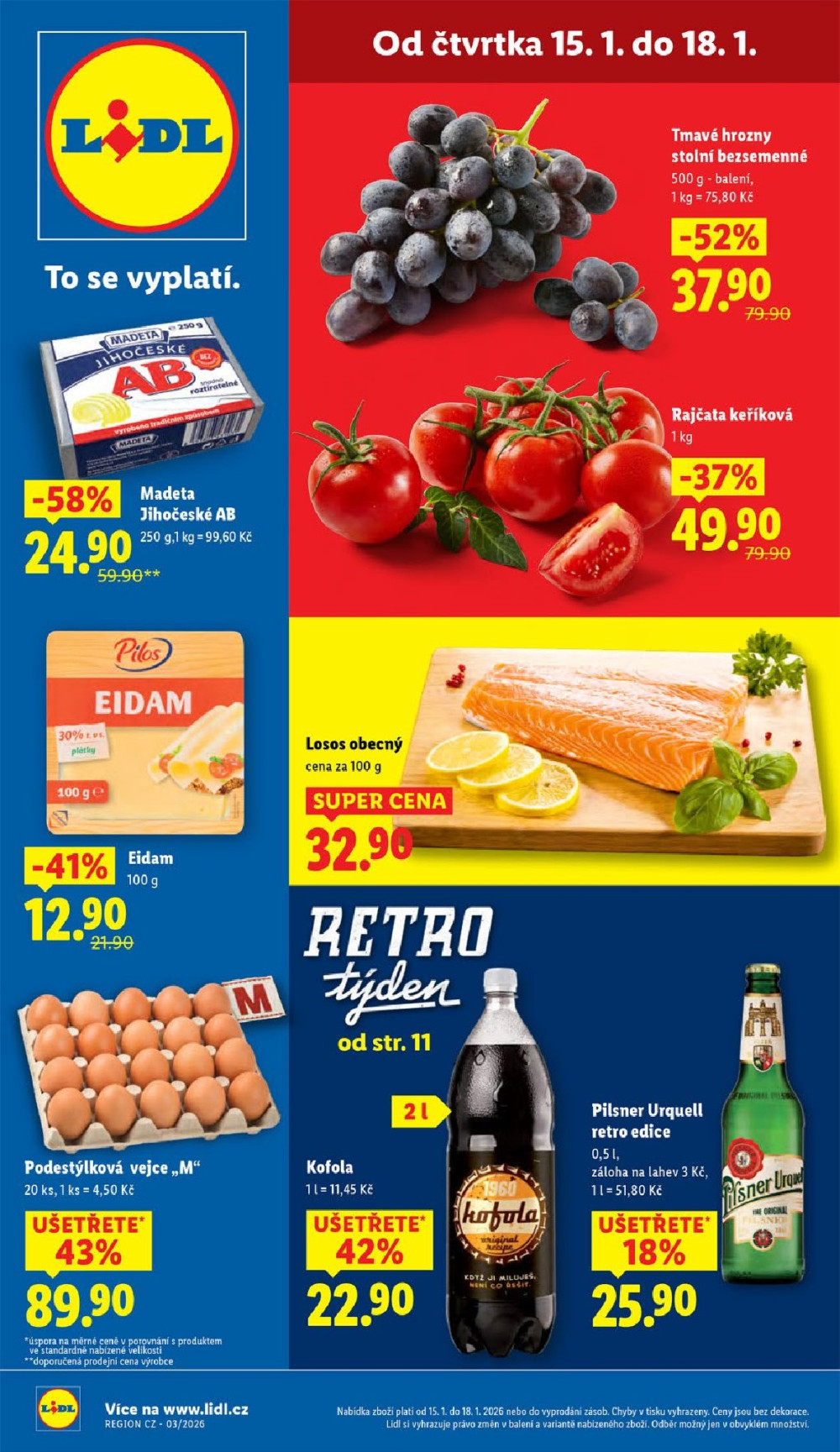 Leták Lidl leták od čtvrtka - Retro týden - strana 1