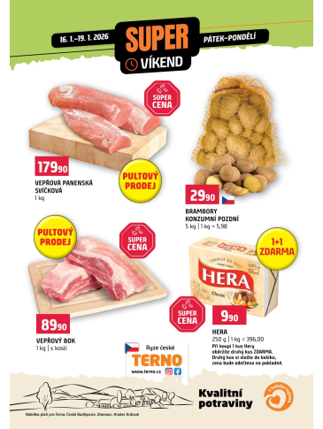 Terno leták - Víkendovka České Budějovice, Olomouc, Hradec Králové