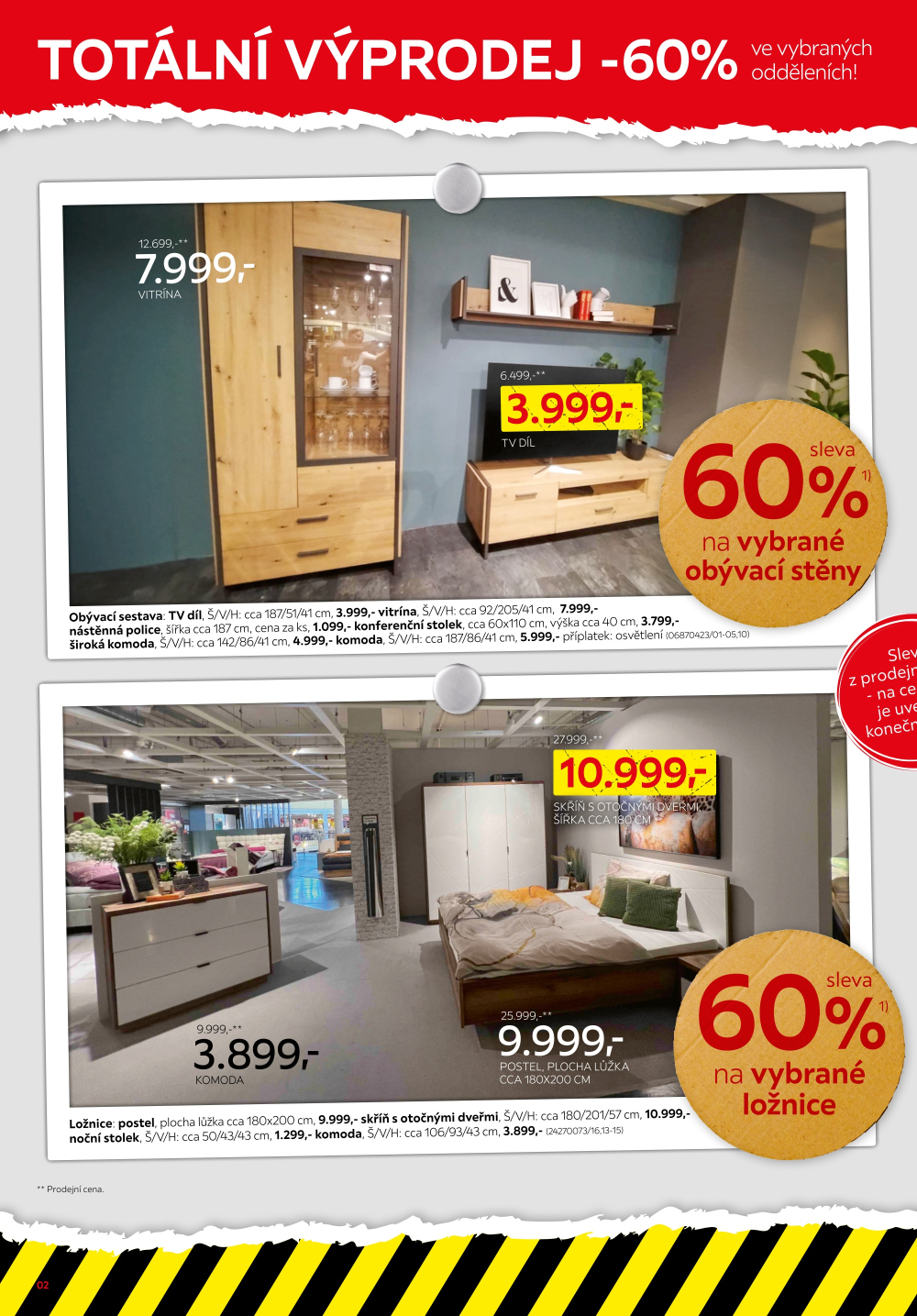 Leták Kika Nábytek leták - Totální výprodej - strana 2