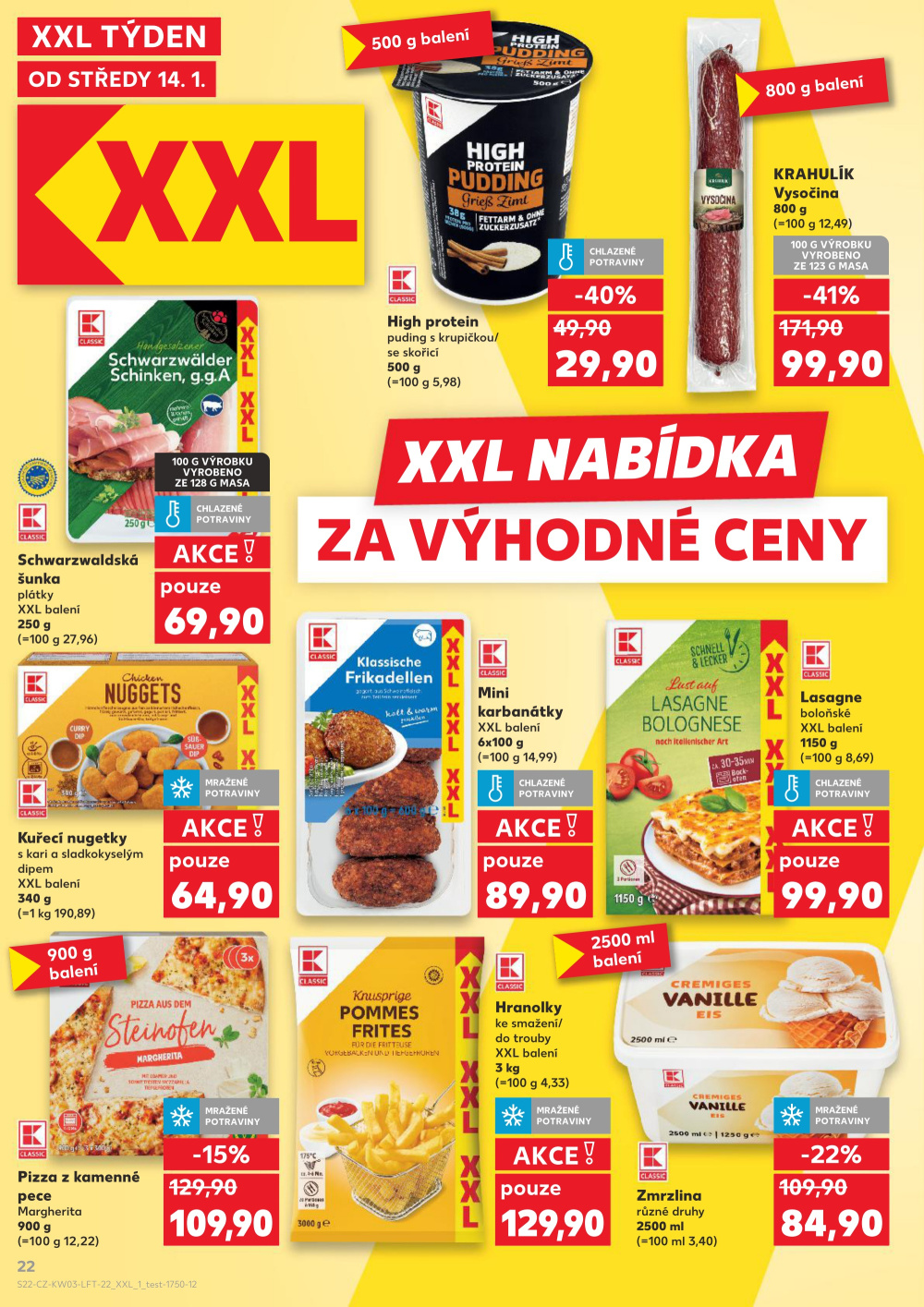 Leták Kaufland leták Jablonec nad Nisou, U Kostela - strana 22