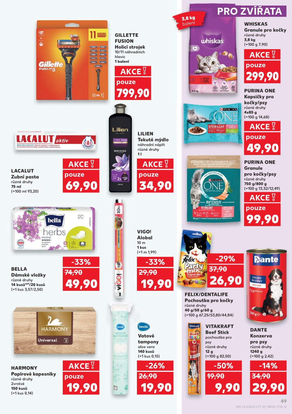 Leták Kaufland leták Jablonec nad Nisou, U Kostela - strana 49