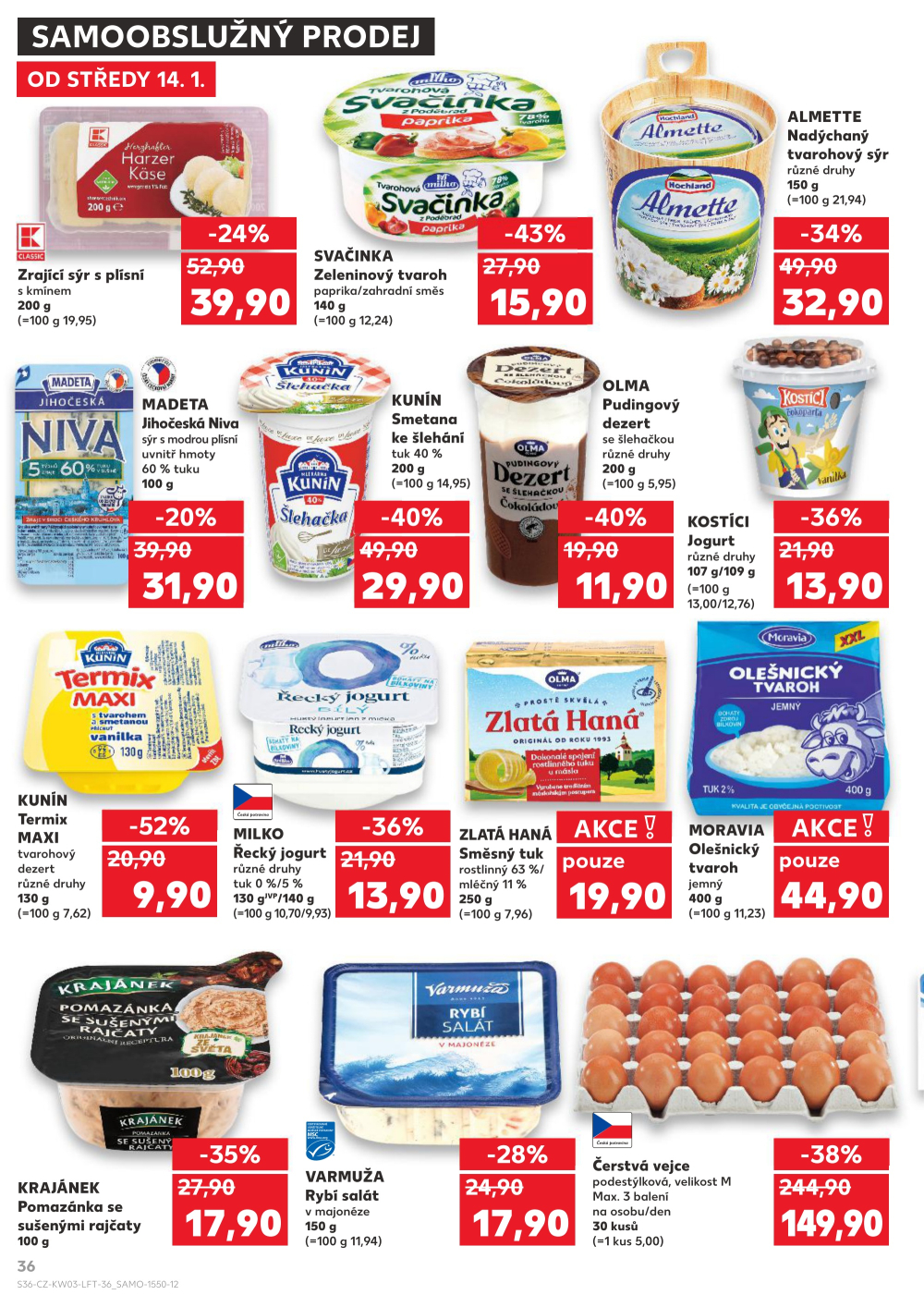 Leták Kaufland leták Praha 4 - Modřany - strana 36