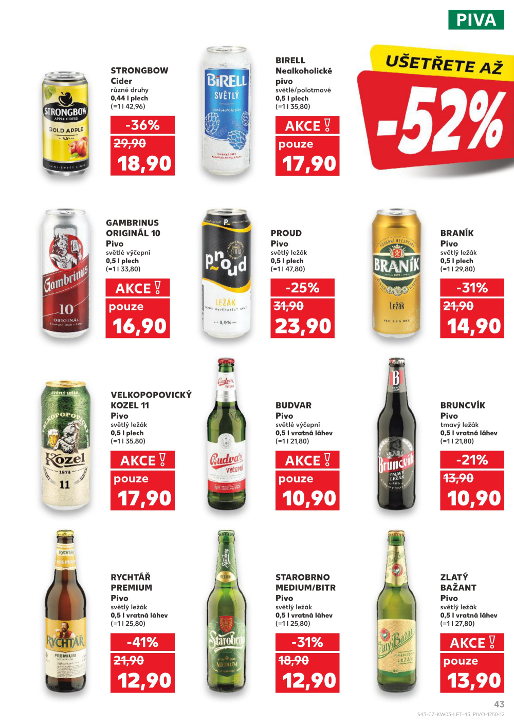 Leták Kaufland leták Praha 9 - Hloubětín - strana 43