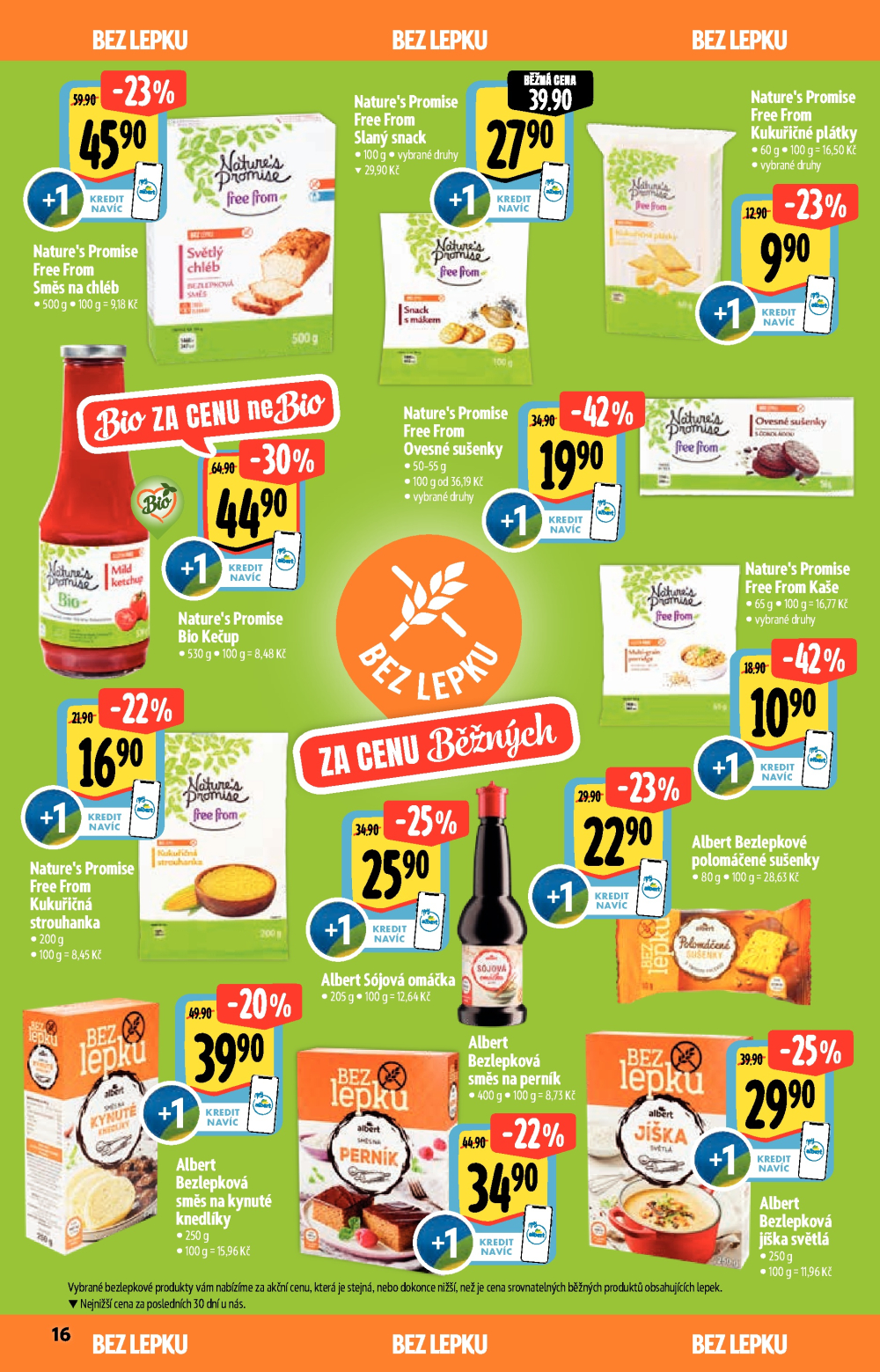 Leták Albert Hypermarket - Akční katalog Bio - strana 16