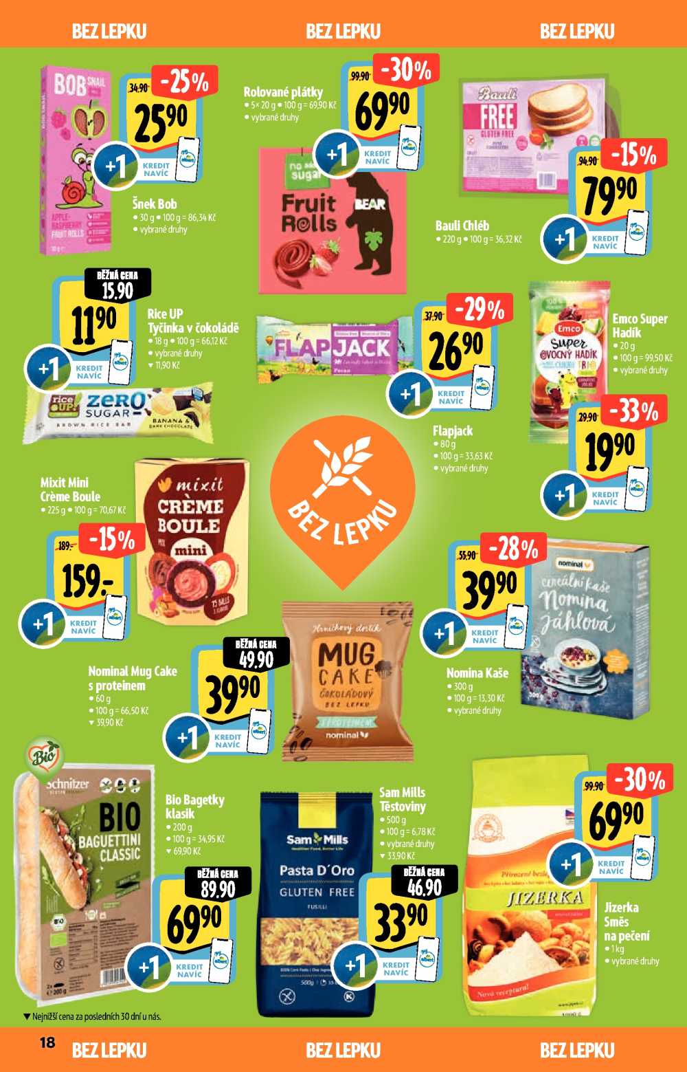 Leták Albert Hypermarket - Akční katalog Bio - strana 18