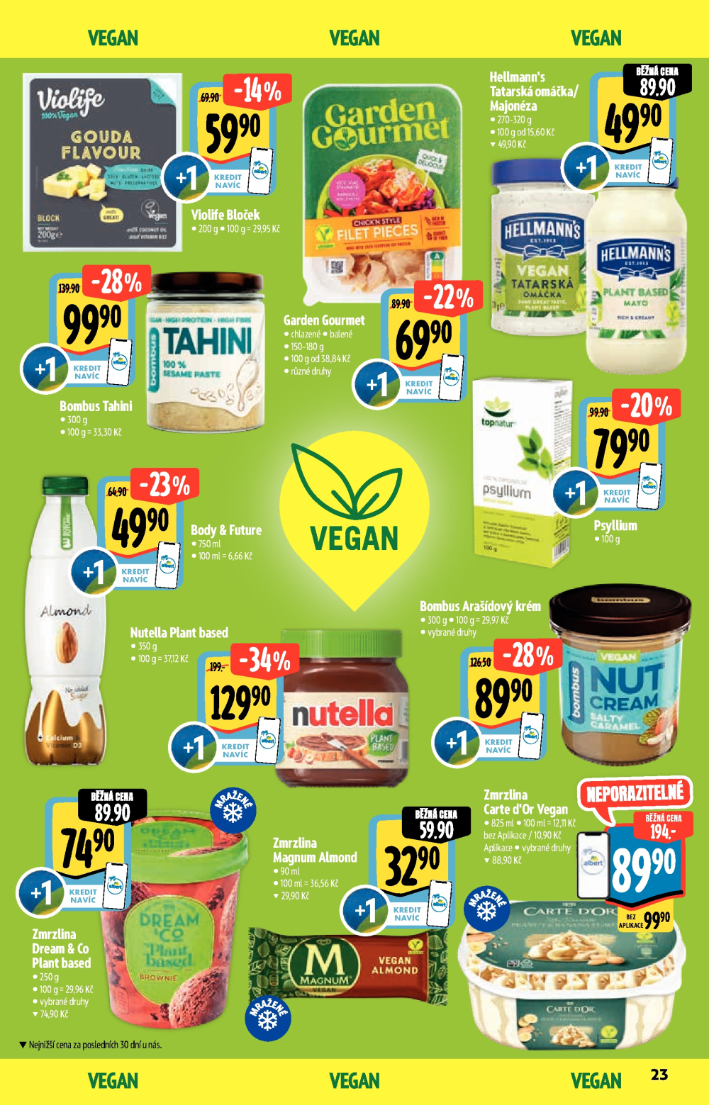 Leták Albert Hypermarket - Akční katalog Bio - strana 23