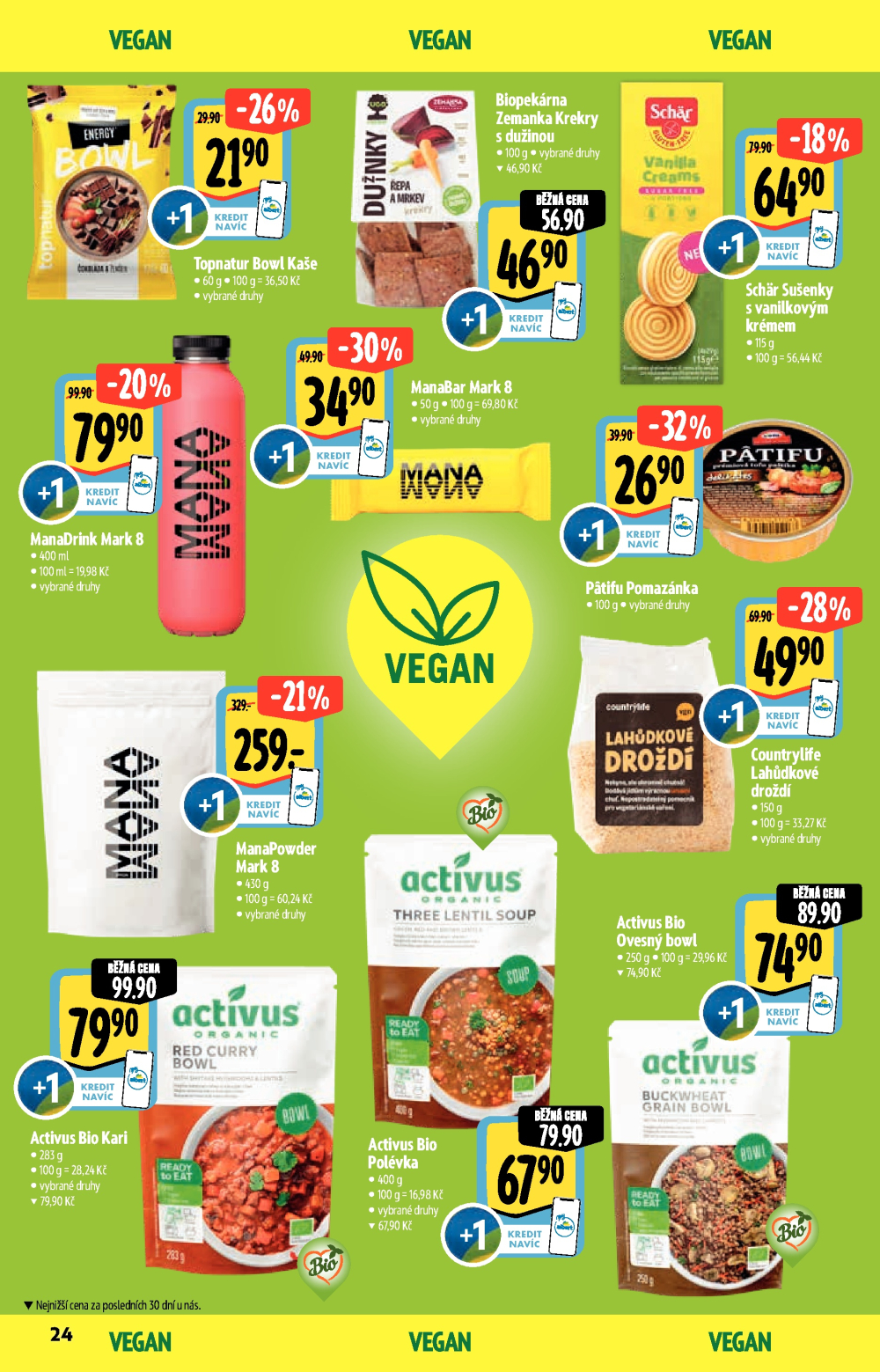Leták Albert Hypermarket - Akční katalog Bio - strana 24