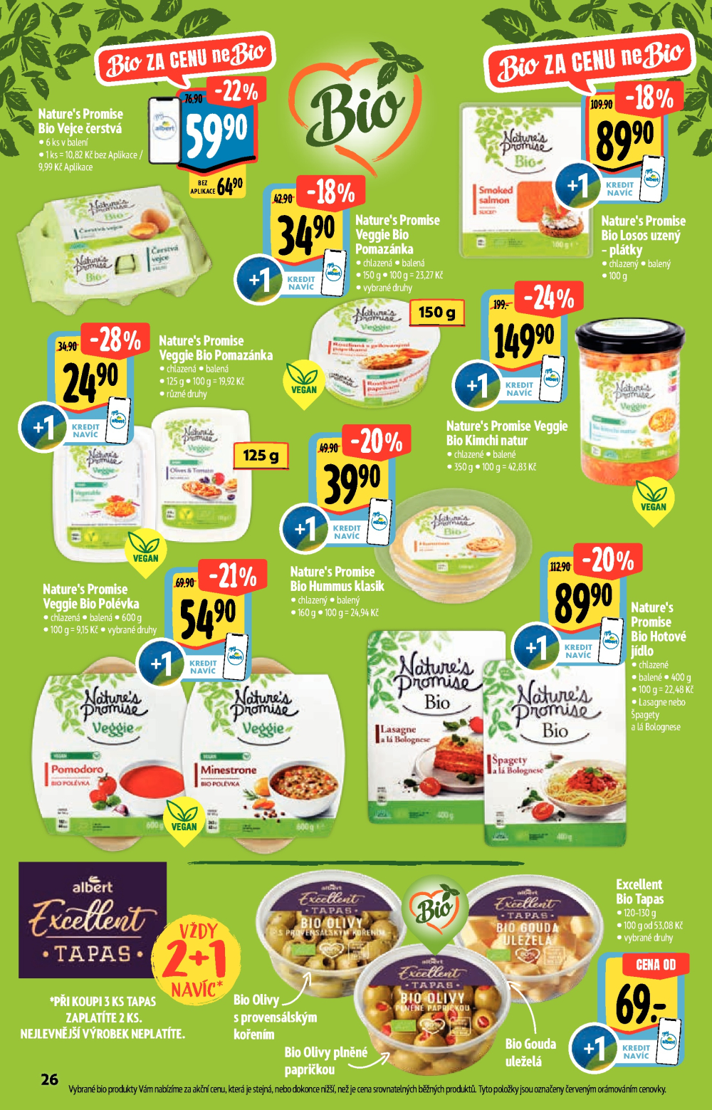 Leták Albert Hypermarket - Akční katalog Bio - strana 26