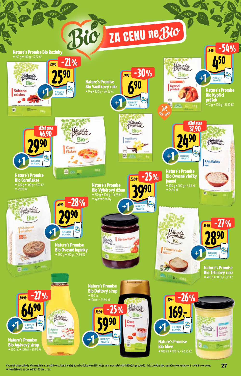 Leták Albert Hypermarket - Akční katalog Bio - strana 27