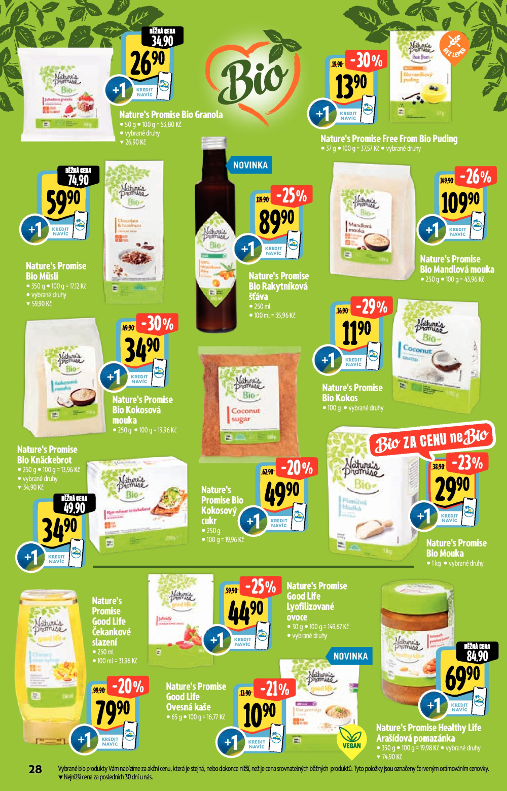 Leták Albert Hypermarket - Akční katalog Bio - strana 28