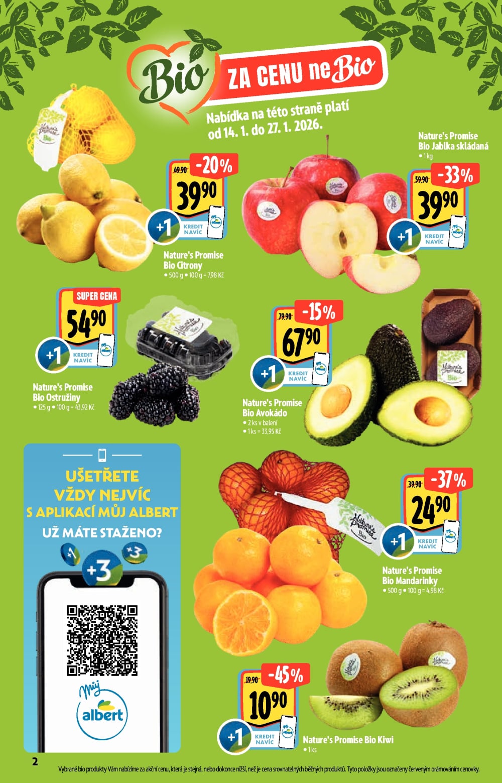 Leták Albert Hypermarket - Akční katalog Bio - strana 2