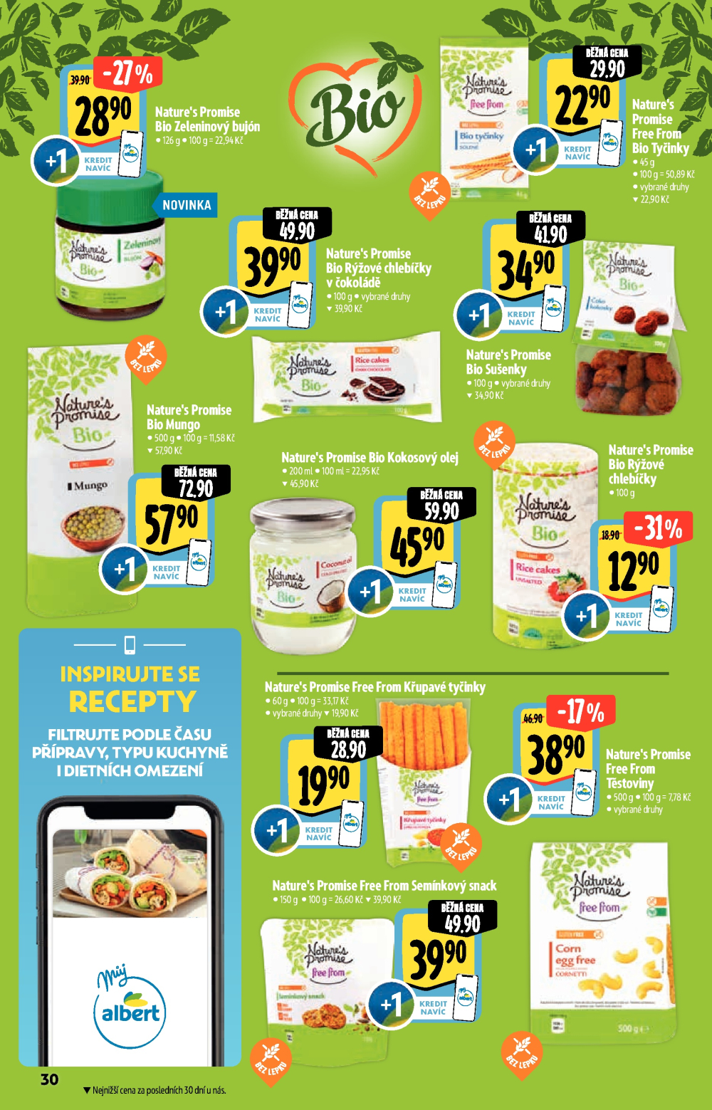 Leták Albert Hypermarket - Akční katalog Bio - strana 30