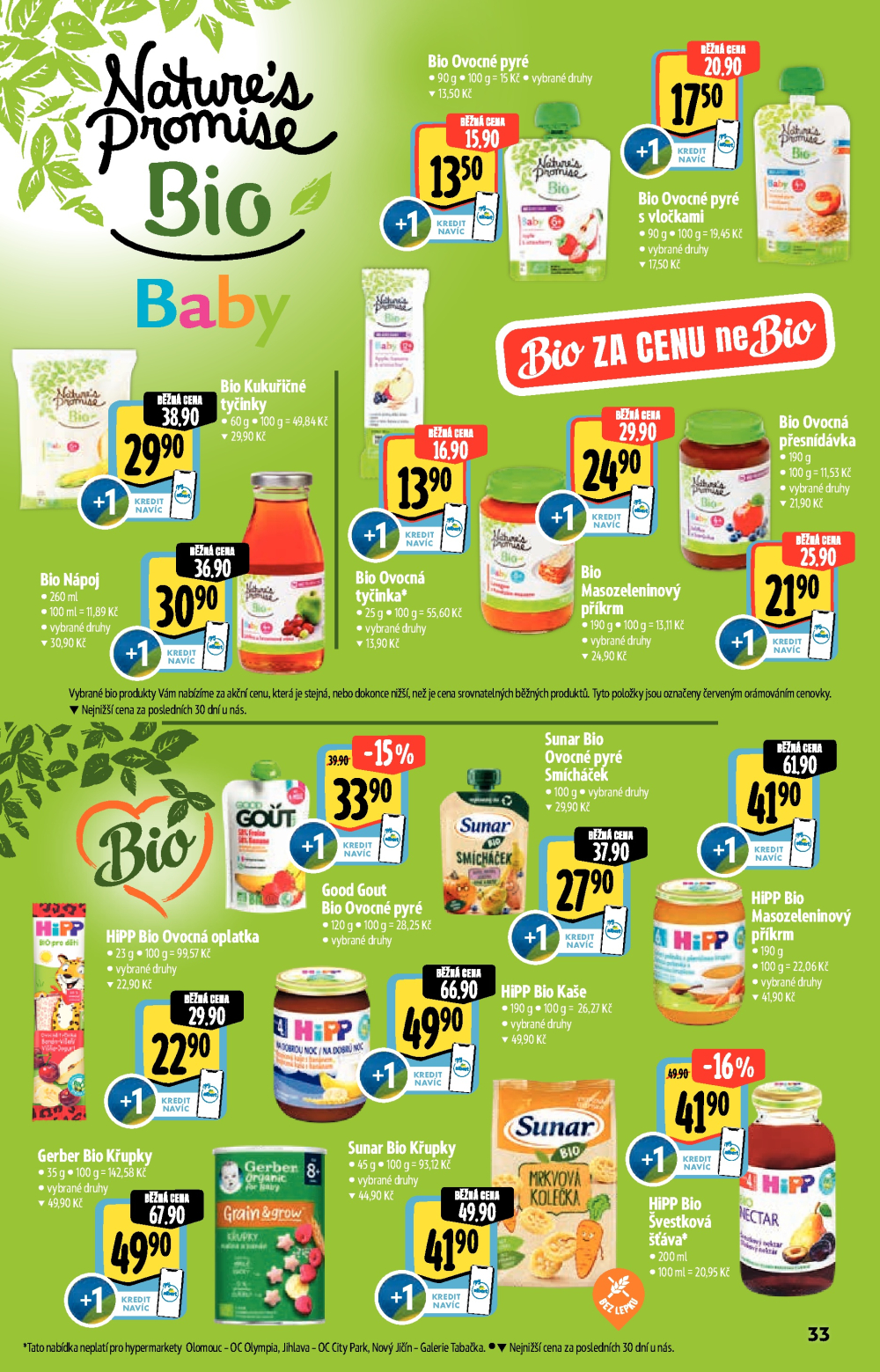 Leták Albert Hypermarket - Akční katalog Bio - strana 33