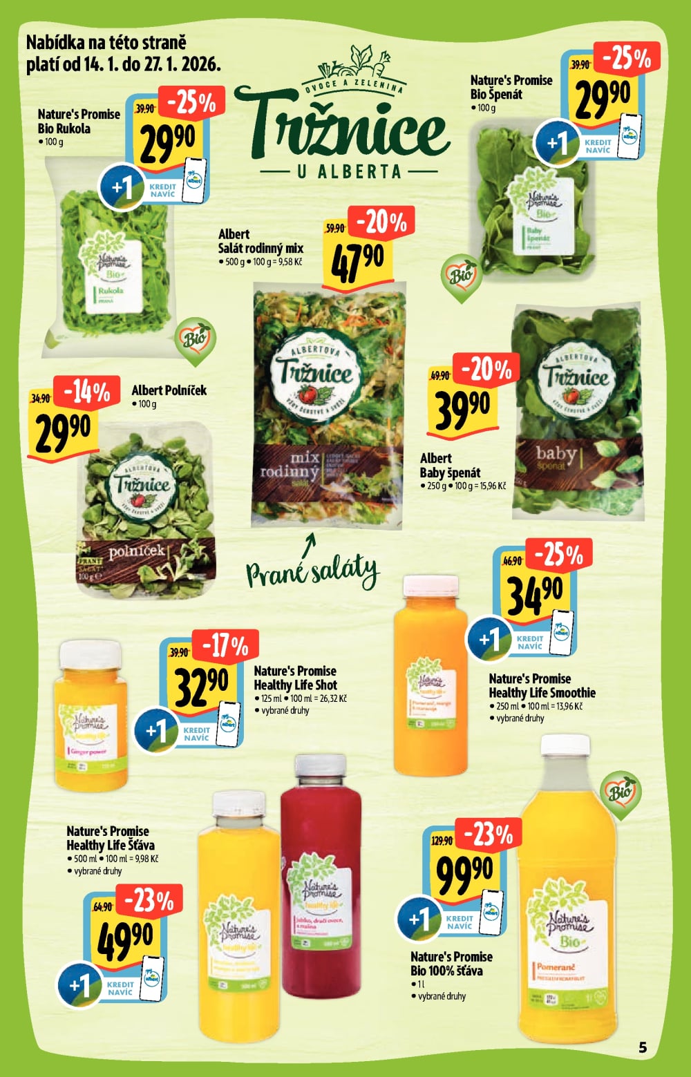 Leták Albert Hypermarket - Akční katalog Bio - strana 5