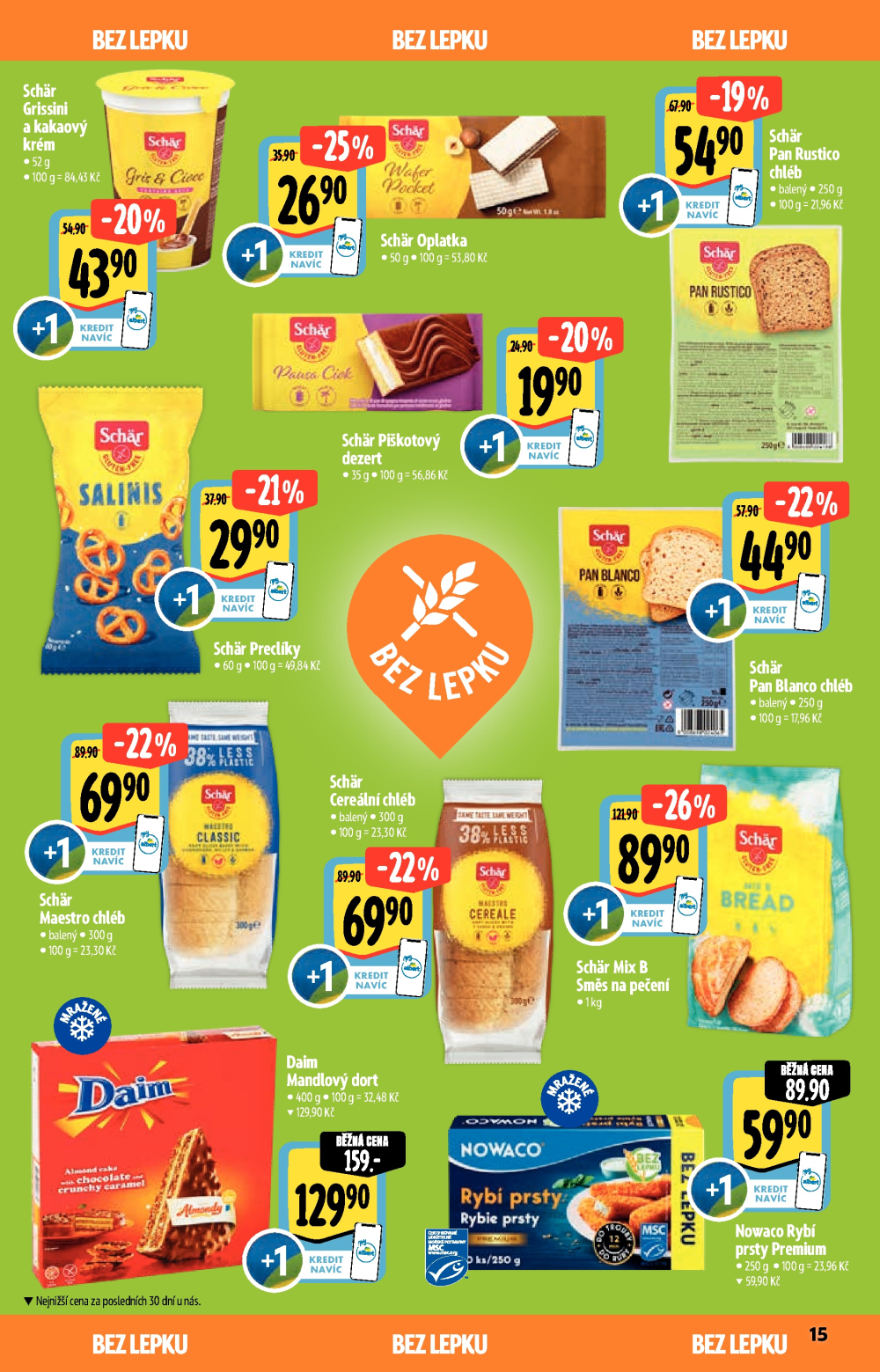 Leták Albert Supermarket - Akční katalog Bio - strana 15