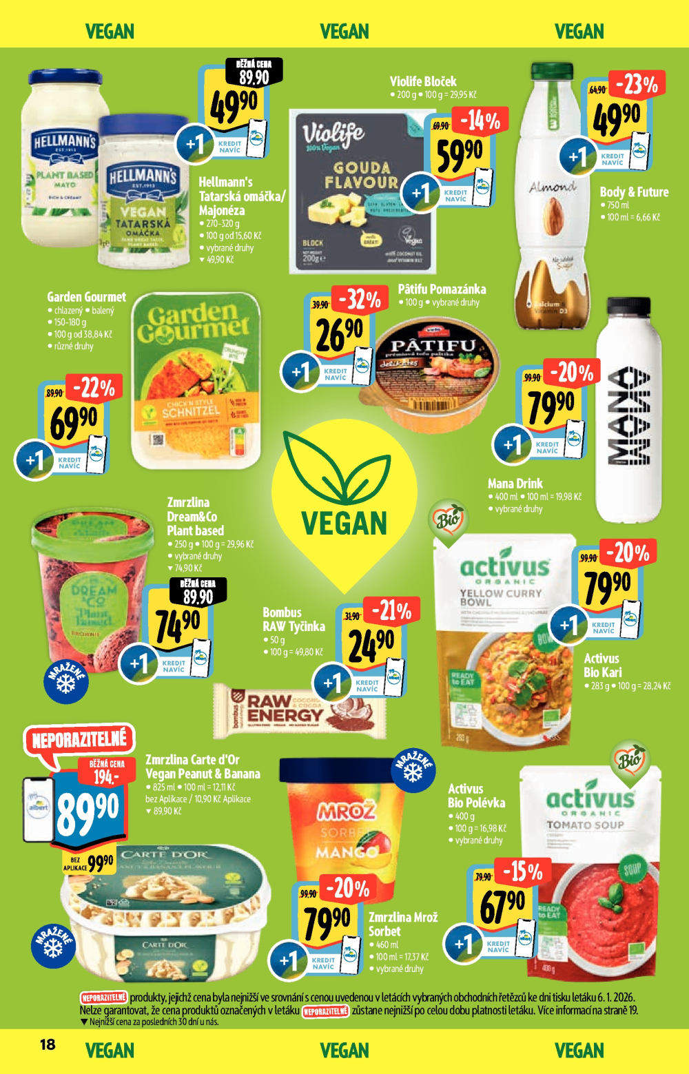 Leták Albert Supermarket - Akční katalog Bio - strana 18