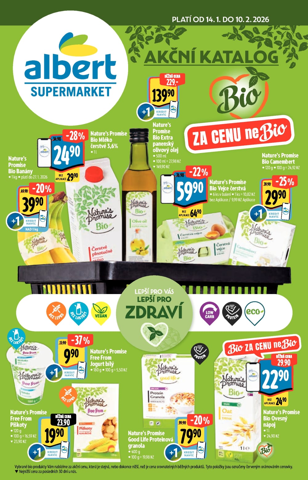 Leták Albert Supermarket - Akční katalog Bio - strana 1