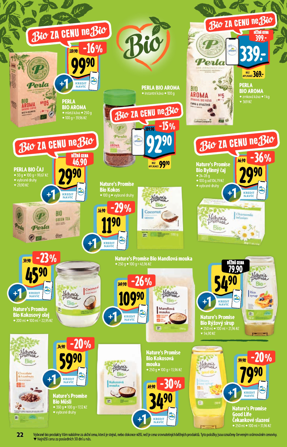 Leták Albert Supermarket - Akční katalog Bio - strana 22