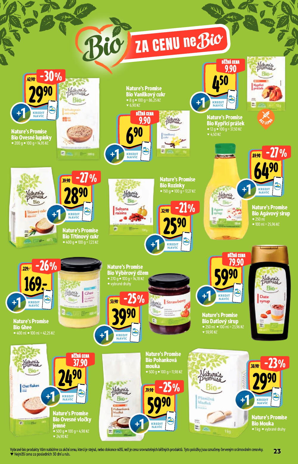 Leták Albert Supermarket - Akční katalog Bio - strana 23