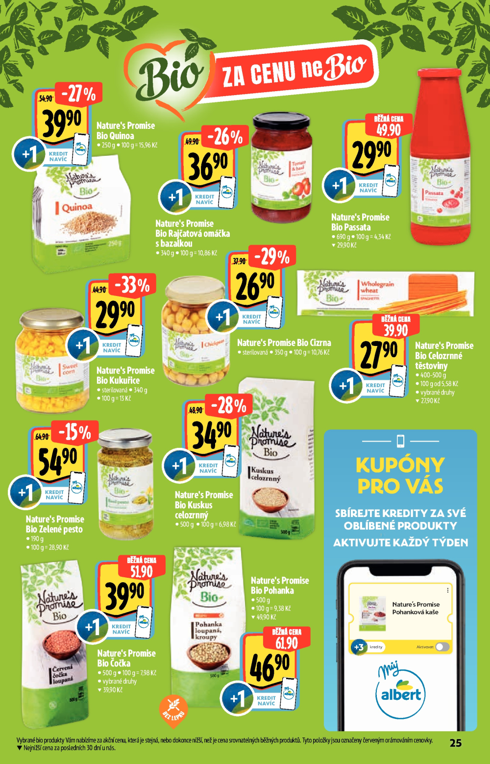 Leták Albert Supermarket - Akční katalog Bio - strana 25