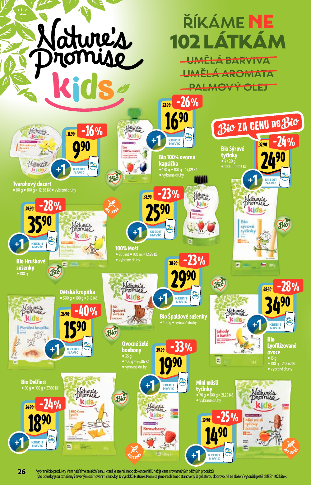 Leták Albert Supermarket - Akční katalog Bio - strana 26