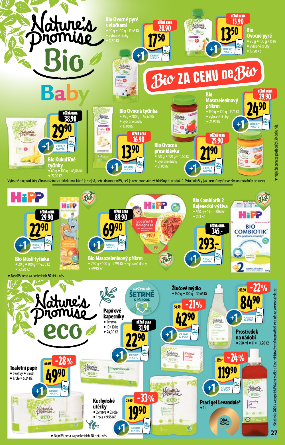 Leták Albert Supermarket - Akční katalog Bio - strana 27