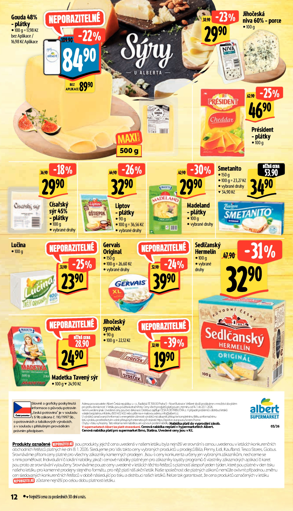 Leták Albert Supermarket leták - Brno, Jihomoravské Náměstí - strana 18