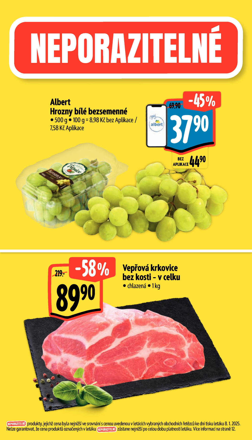 Leták Albert Supermarket leták - Brno, Jihomoravské Náměstí - strana 2