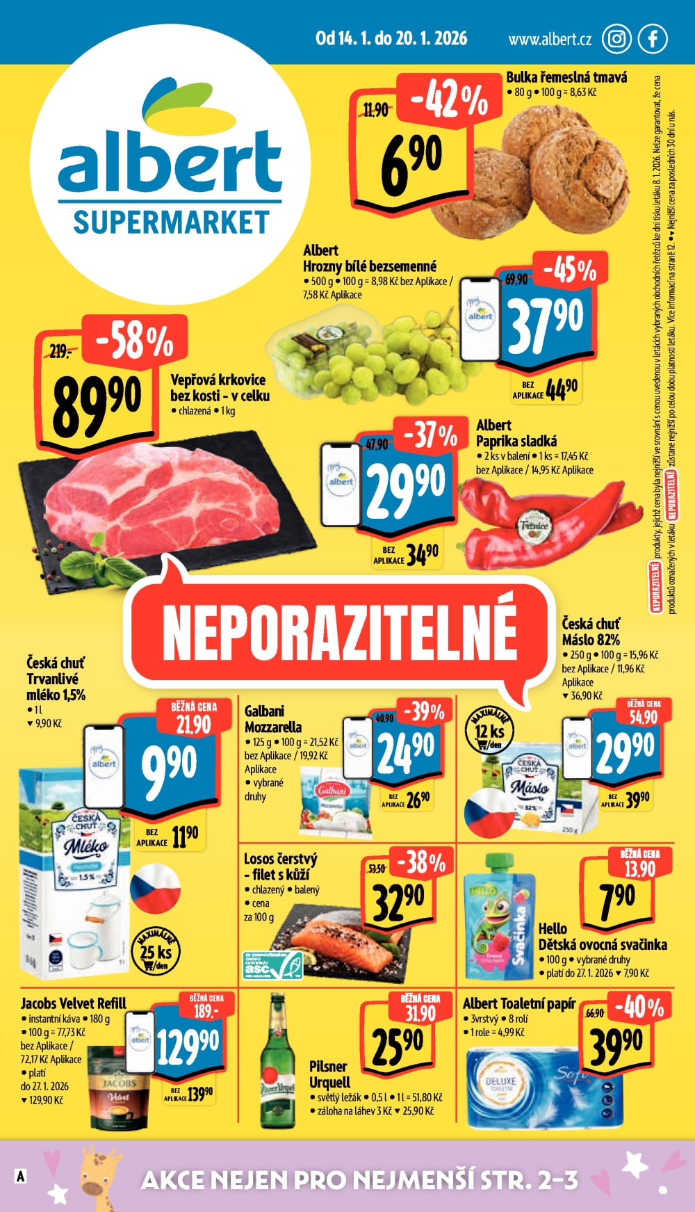 Leták Albert Supermarket leták - strana 1