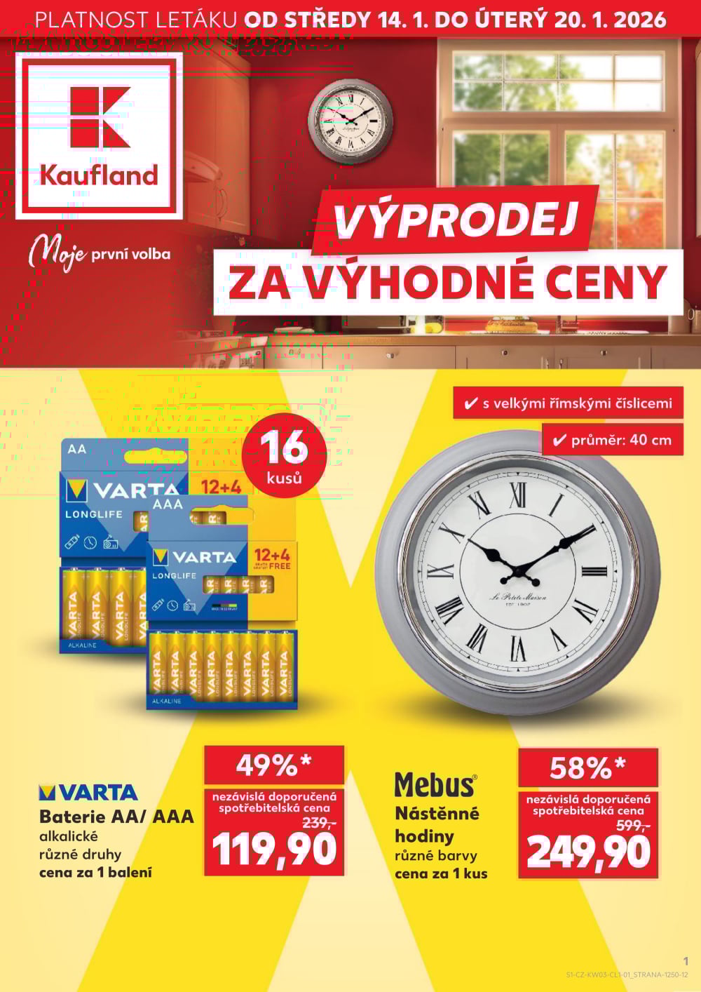 Leták Kaufland leták - Spotřební zboží - strana 1