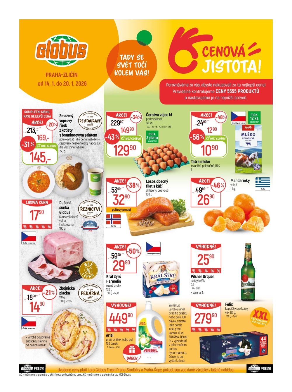 Leták Globus leták Praha - Zličín - strana 1