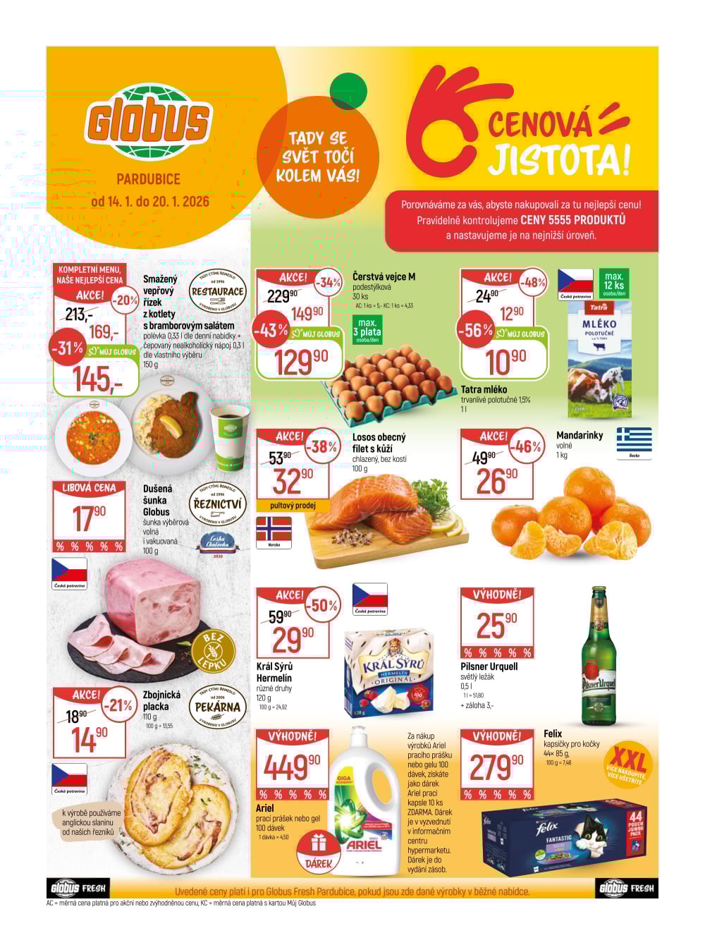 Leták Globus leták Pardubice - strana 1