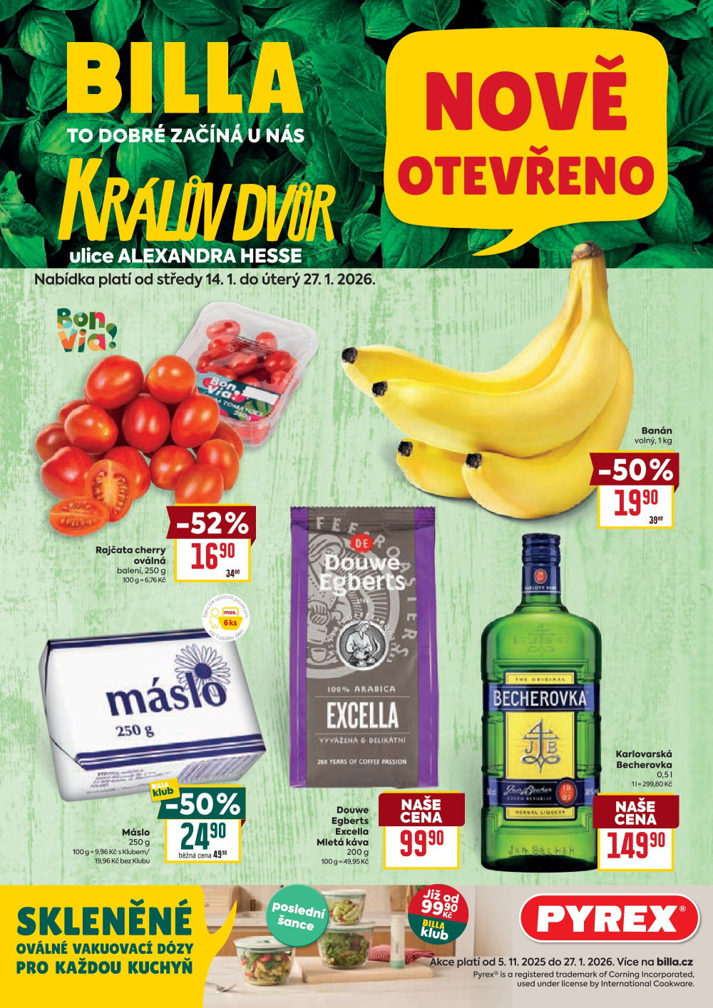 Leták BILLA leták - Králův Dvůr, Alexandra Hesse - strana 1