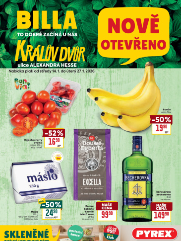 BILLA leták - Králův Dvůr, Alexandra Hesse