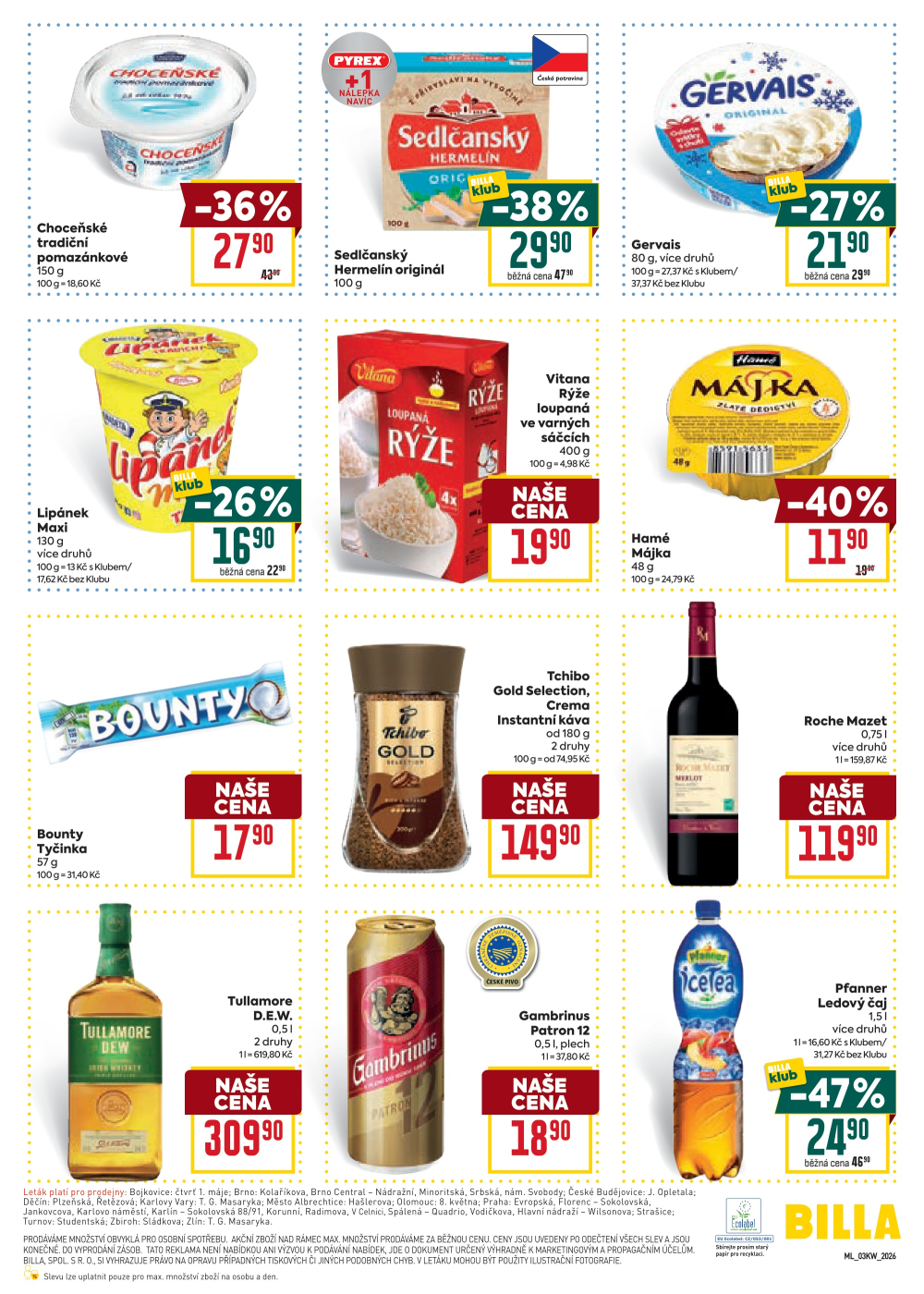 Leták BILLA malý leták - strana 3