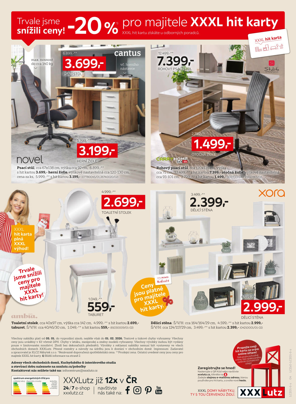 Leták XXXLutz leták - Inspirace pro mladé bydlení - strana 4